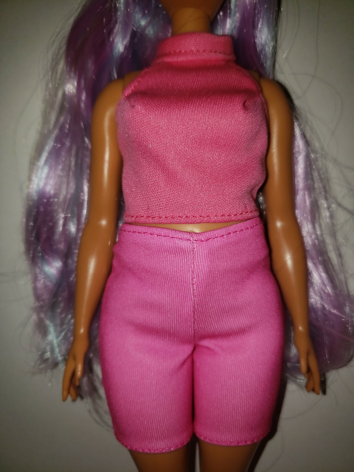 CURVY BARBIE DOLL CLOTHES PINK COTTON  SHORTS