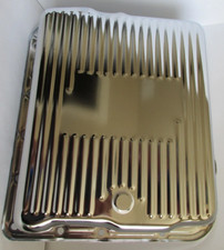 700r4 4l60e Chevy Chrome Deep Sump Transmission Oil Pan Sbc Bbc Gm 2 Quarts