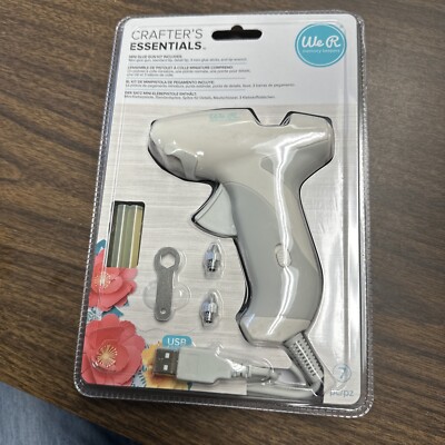 American Crafts We R Memory Keepers USB Power Tools Compact Mini Glue Gun New