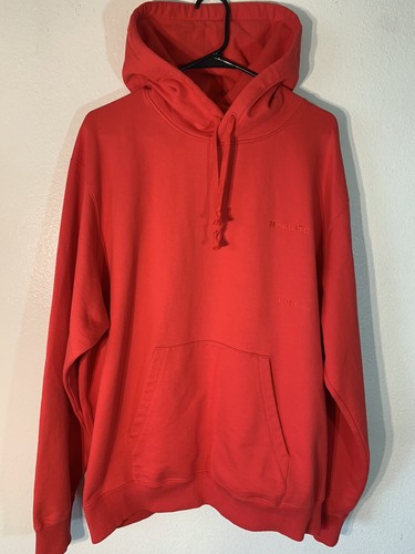 CDLP Men’s XL Heavy Terry Mobilite Poppy Red Pullover Hoody Hoodie, Superb