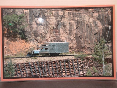 RAILROADING VINYL LAMINATED PHOTOGRAPHS PLACEMATS lot/6 (17 1/4 x 11 1/4) LOT A