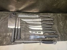 10 Piece Philippe Richard Stainless Steel Kitchen Knives Set Plus Steel