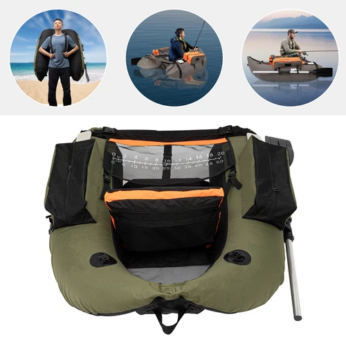 Inflatable Fishing Boat Water Tender Rafting Fishing Dinghy Boat Within 130kg