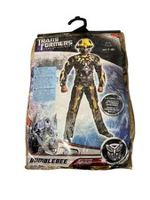 Disguise Transformers Dark Side Of Moon Bumblebee Costume Kids M 7-8 NO MASK