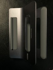 SODI Vertical Laptop Stand for Desk, Gravity Auto Lock MacBook Stand, Silver