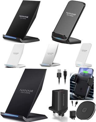 NANAMI 30W/15W/10W Wireless Fast Charging Stand/Pad/Car