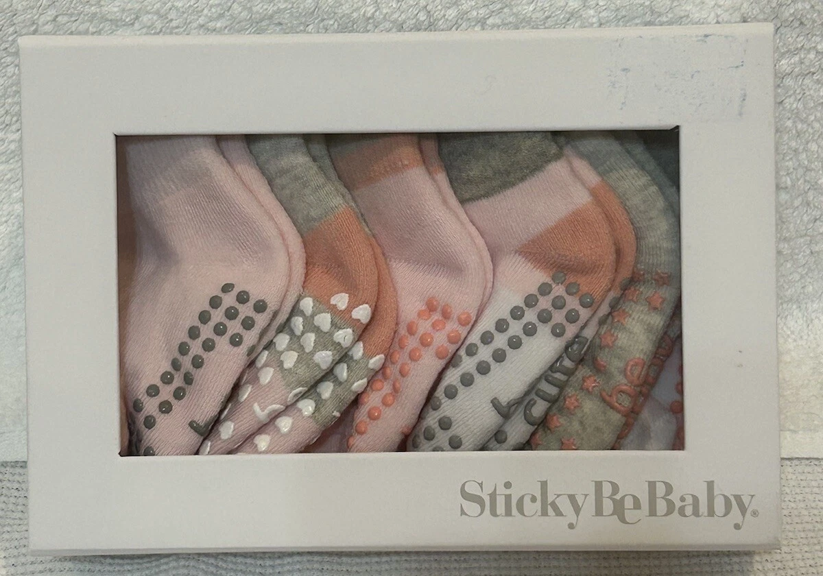 NWOT Sticky Be Baby Non Slip Grip Socks IN BOX 6m-24m, Light Pink/Gray 6 Pair
Opens in a new window