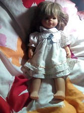 Unbespielt neu: Max Zapf Künstler Puppe Colette Vintage Doll Echthaar Perücke sü