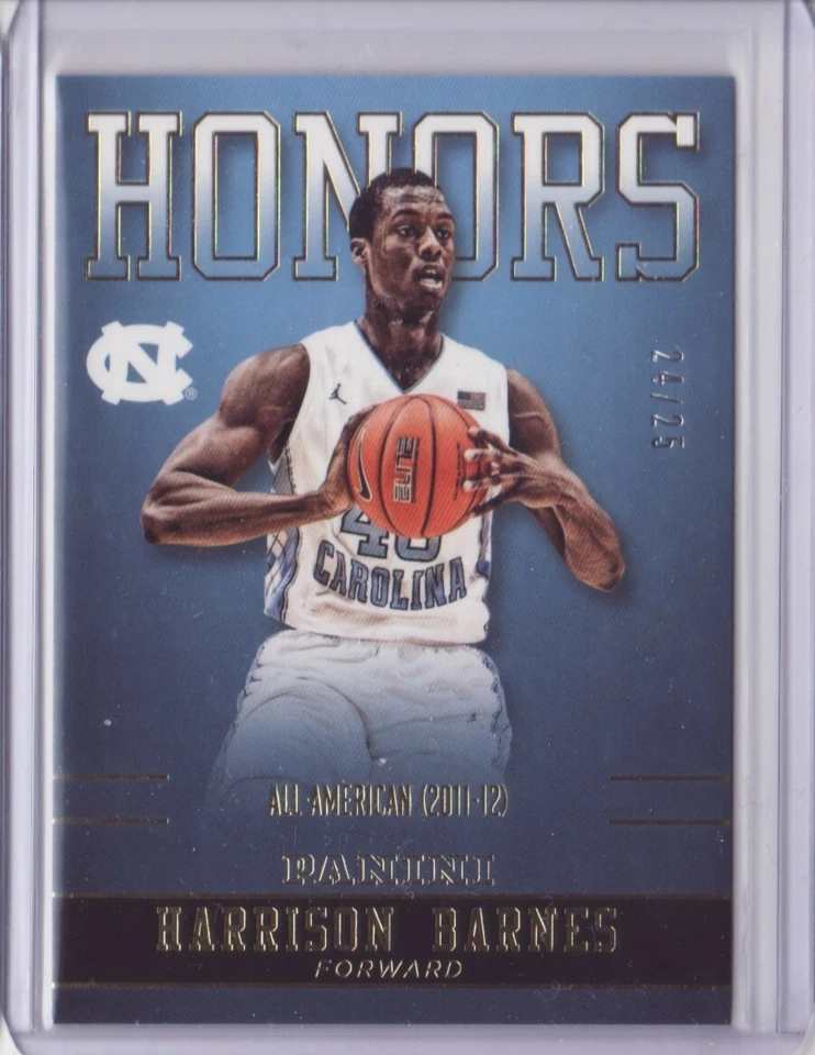 2016 Panini Collegiate North Carolina Honors Gold Harrison Barnes /25 - Plano S/H - Imagem 2 de 2