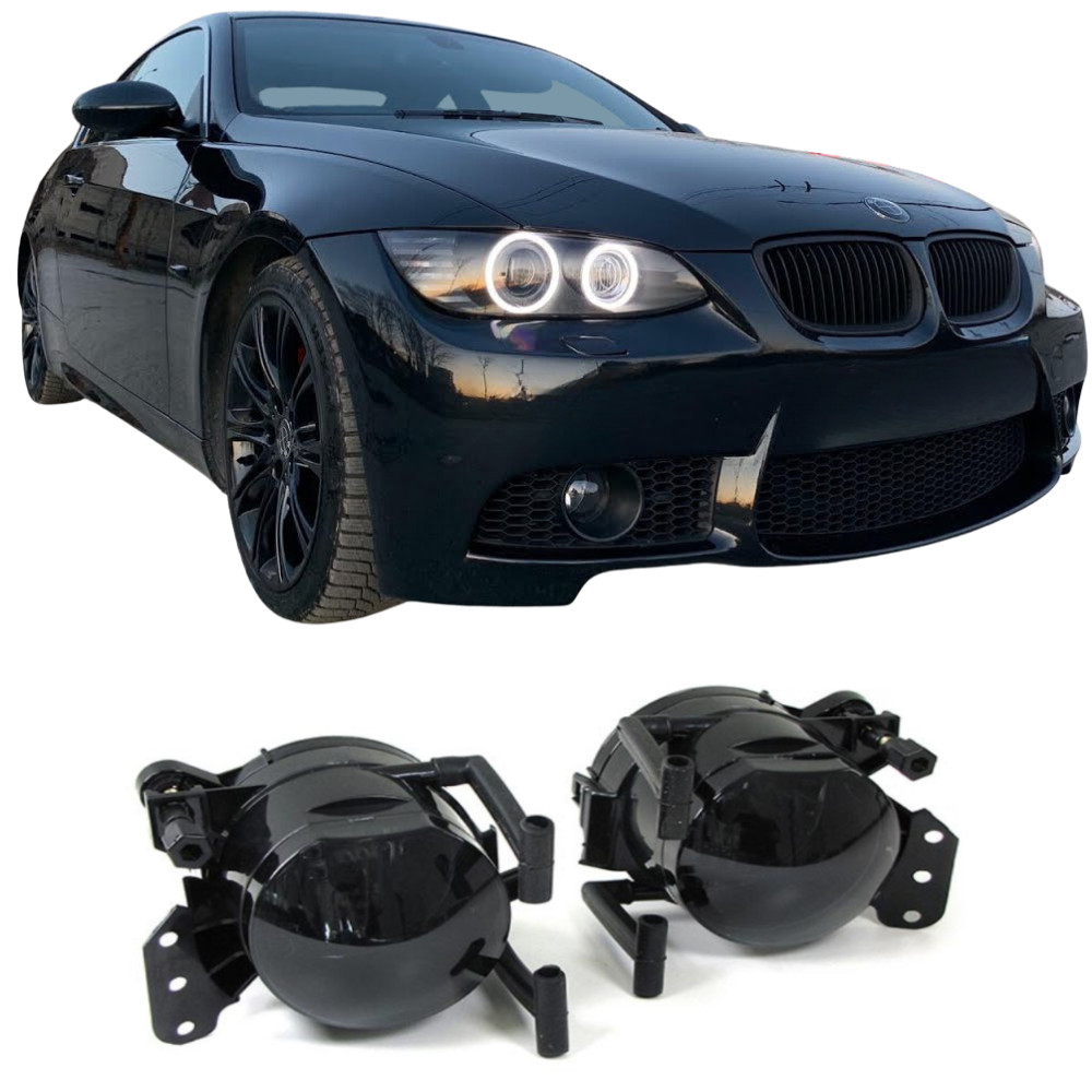 Antibrouillards HB4 au design noir fumé haut de gamme pour BMW E92 E93 look M3