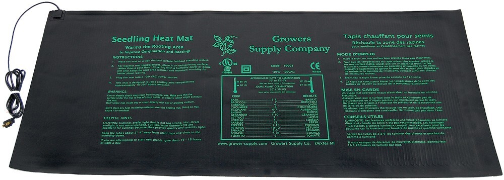 48"X20" Seed Heat Mat Seedling Cloning Heating Pad Germination Hydroponic Growth
