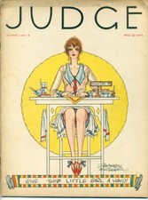 JUDGE October 1, 1927 Magazine Weekly with Comic Art Give the LIttle Girl a Hand