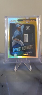 2021 Absolute Rookie Threads Josh Fleming#RT-JF Player Warn Tri Color Gold 02/10