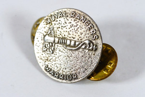 Royal Rangers Vintage Warrior Pin RR Tomahawk Medal Lapel Pin