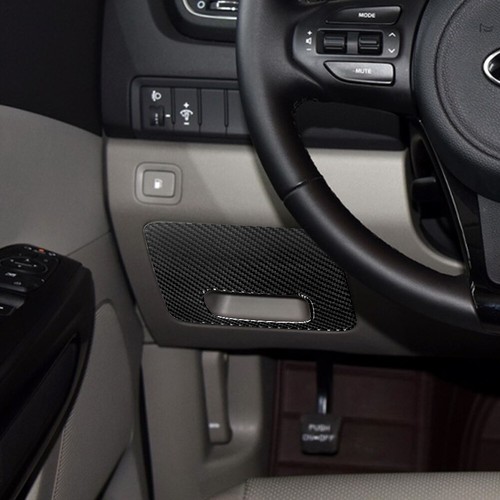 Cubierta de embellecedor de caja de fusibles lateral de tracción delantera de fibra de carbono para KIA Sedona 2015-2016 - Imagen 8 de 14