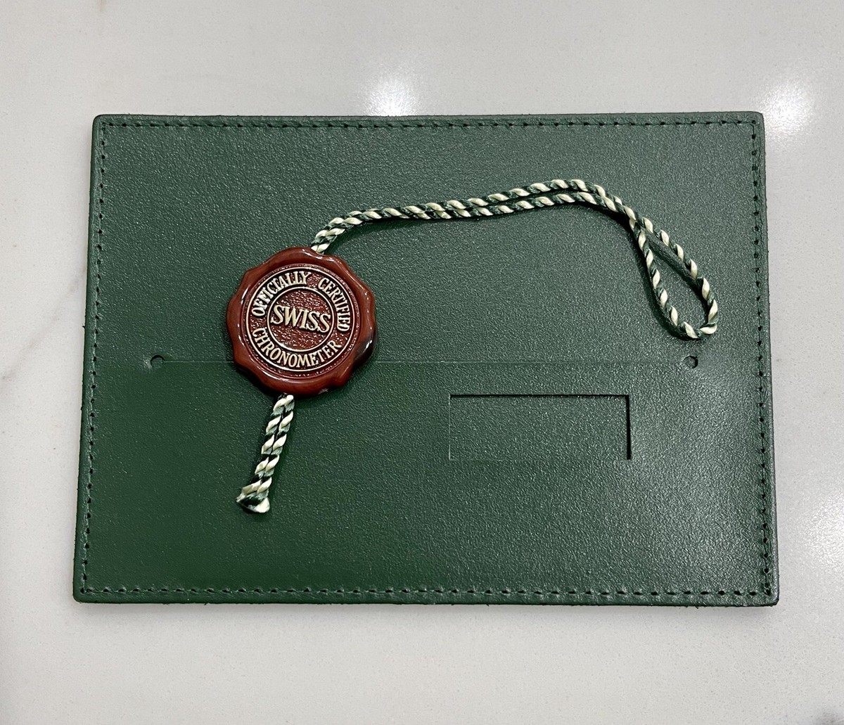 GENUINE Vintage Rolex Watch Box Booklet Holder And Tag Datejust