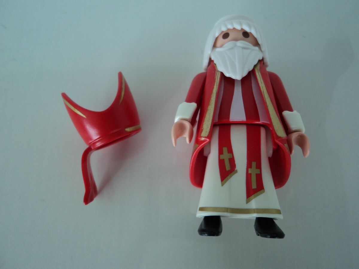 Mascotte playmobil de Père Noël. Costume de Père Taille L (175-180 CM)