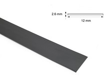 PVC Flat Bar Anthracite 1 metre Durable in Multiple Sizes trim architrave, cover