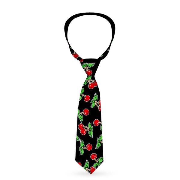 Necktie Standard - Cherries Scattered Black (Us Import) ACC NEU-image