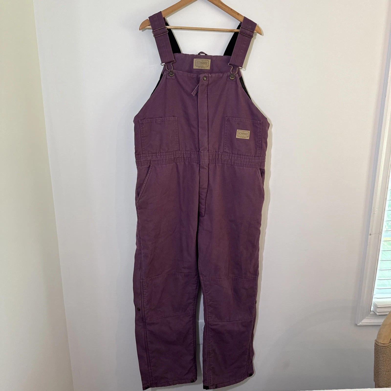 C.E. Schmidt Workwear Purple Bib Overalls Women XL Insulated Warm Canvas
Opens in a new window or ta