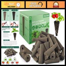 50 Pack Grow Sponges for Hydroponics, Seed Pods Replacement for Indoor Garden 0.46 per gallon