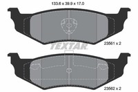 NEU - Textar 2356102 Bremsbelagsatz, Scheibenbremse FüR Chrysler Dodge Plymouth