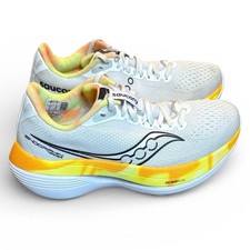 Saucony Endorphin Trainer Running Shoes Women  s 7 White/Black Athletic Sneakers