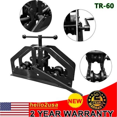 US Heavy Duty TR-60 Round Tube Roller Industrial Portable Tube Roll Bender NEW