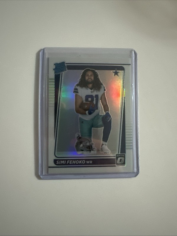 2021 Panini Optic Football Simi Fehoko Silver Prizm Variation Rated Rookie #242