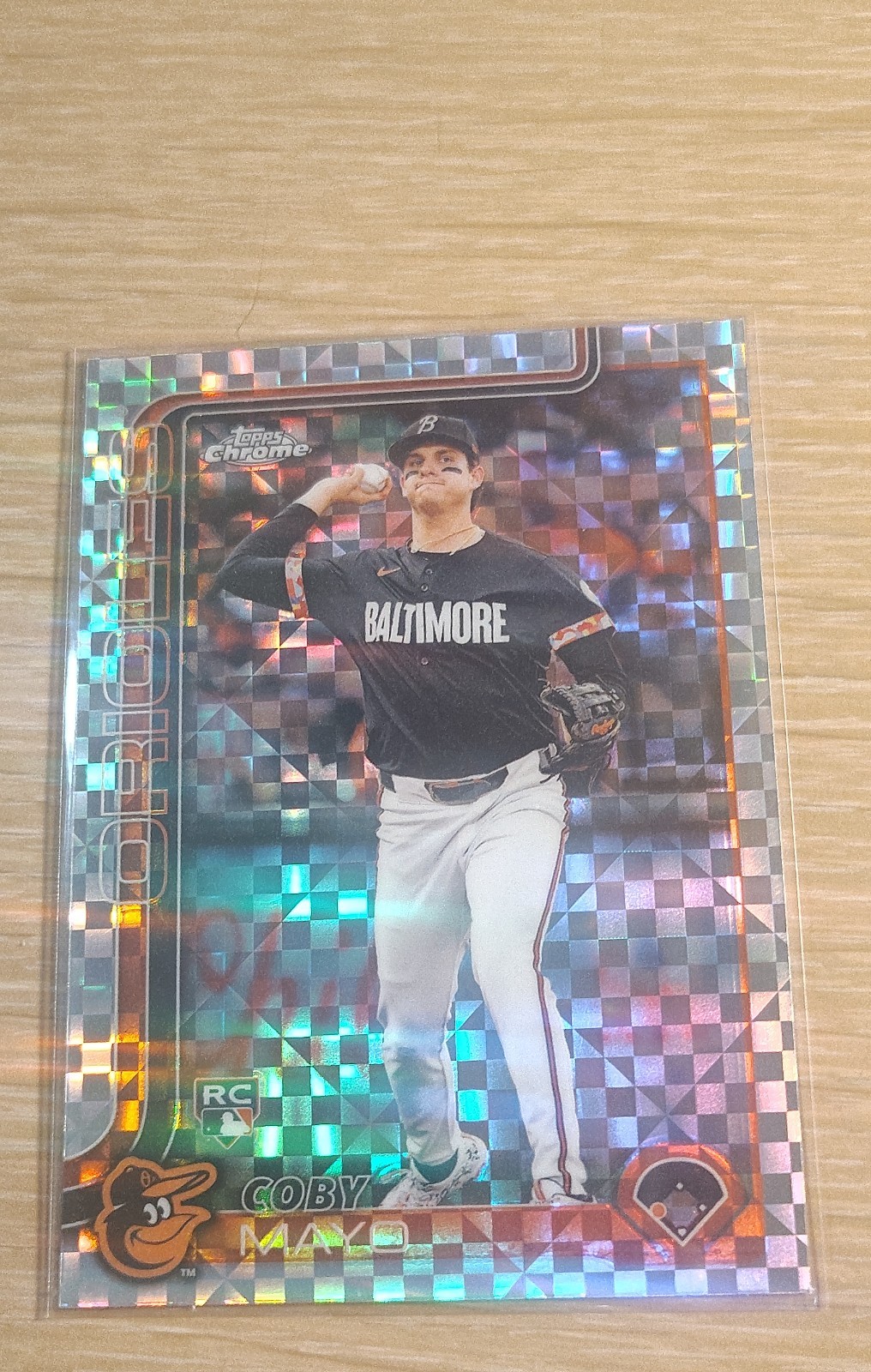 2025 Topps Chrome - Coby Mayo #120 X-Fractor (RC)