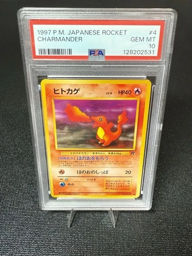 1997 Japanese Pokemon Rocket 4 Charmander PSA 10