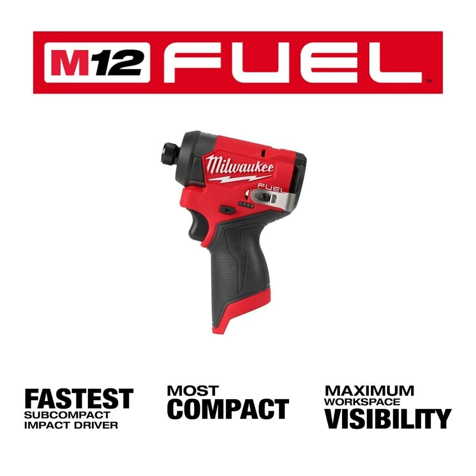 Milwaukee M12 FUEL 1/4" Hex Impact Driver GEN4 Model M12FID2-0/3453-20 Tool Only - Image 2 of 4