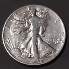 Half Dollar "Walking Liberty" 1944P -Argento (90%) 12,5 gr- Classificazione(BB)