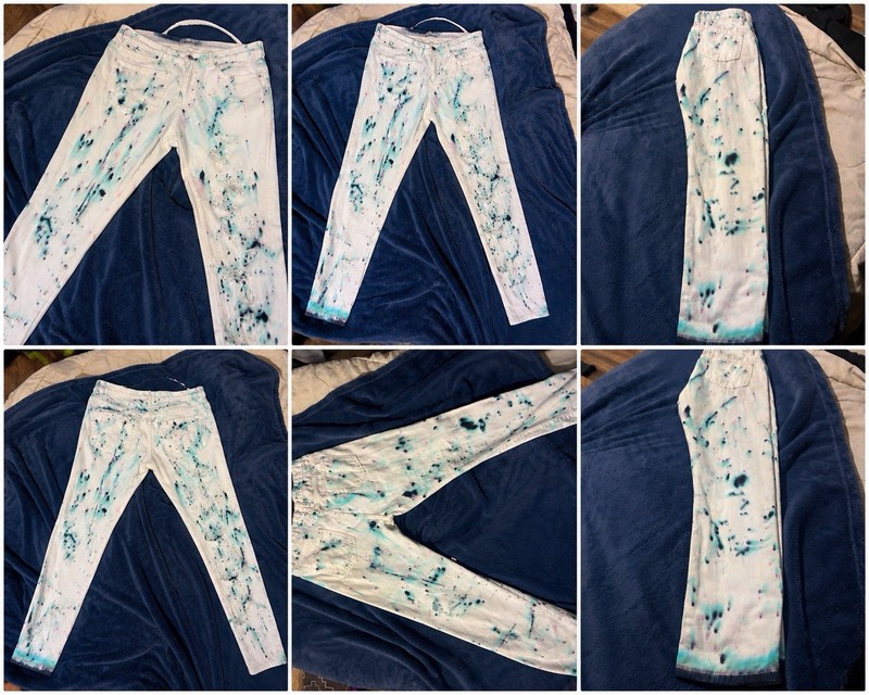 2KT Studios Tie-Dye Skinny Leggings Mid Rise Juniors 15 100% Cotton