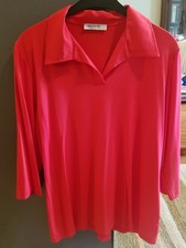 RÖSSLER Shirt, chili, luftig leicht, Gr. 38/40, 3/4-Arm, ungetragen!