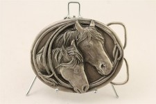1983 Siskiyou Belt Buckle Co Horses Belt Buckle Never Used