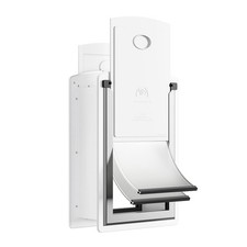 Cat Door for Wall, Energy Efficient Pet Door with Steel Frame, Telescoping Tu...