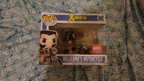 Funko Pop Rides 26 XMen Wolverine's Motorcycle Marvel Collector Corps Exclusive