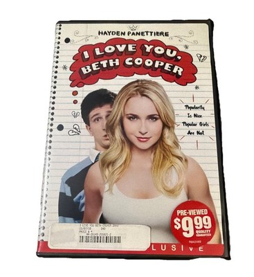 I Love You, Beth Cooper (DVD, 2009) with Blockbuster Video Case 