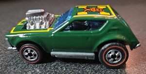 1974製　Hot Wheels GREMLIN GRINDER 1974 Gremlin Grinder Chrome Hot Wheels Redline Diecast Car Red