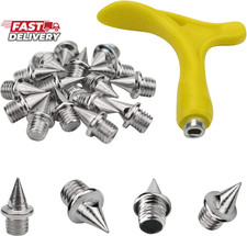 Track Spikes 1/4Inch for Men Shoes Stainless Steel Replacement with Wrench for Y