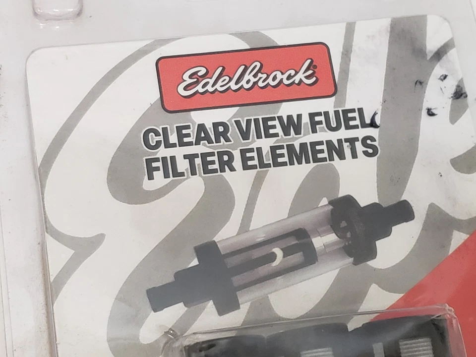 Elementos de filtro de combustível Edelbrock Clear View (3) - Modelo 8749 - Filtro de 100 mícrons - Imagem 2 de 4
