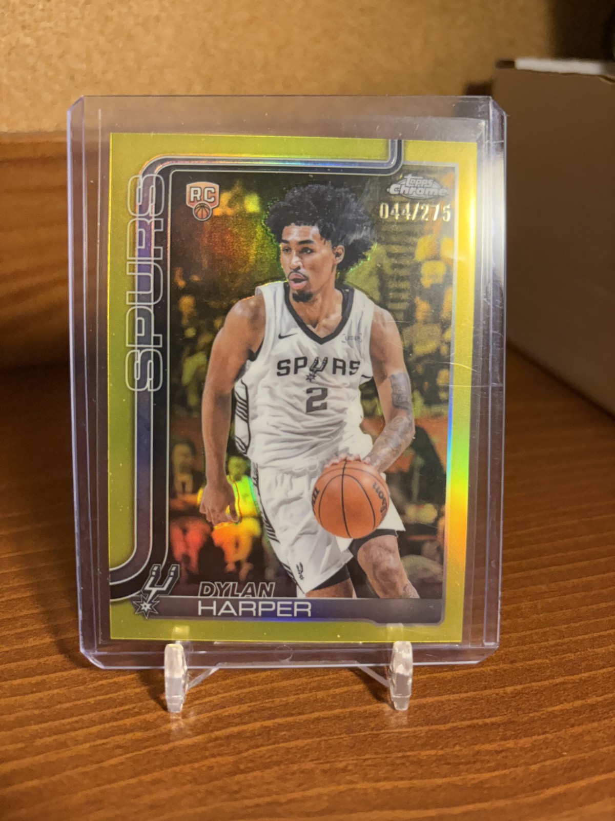 2025-26 Topps Chrome - Dylan Harper #252 Yellow Refractor /275