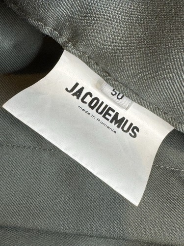 JACQUEMUS LE GADJO Men's Shorts Size 50 / US 40 100% Wool Olive Green Color - Picture 11 of 17