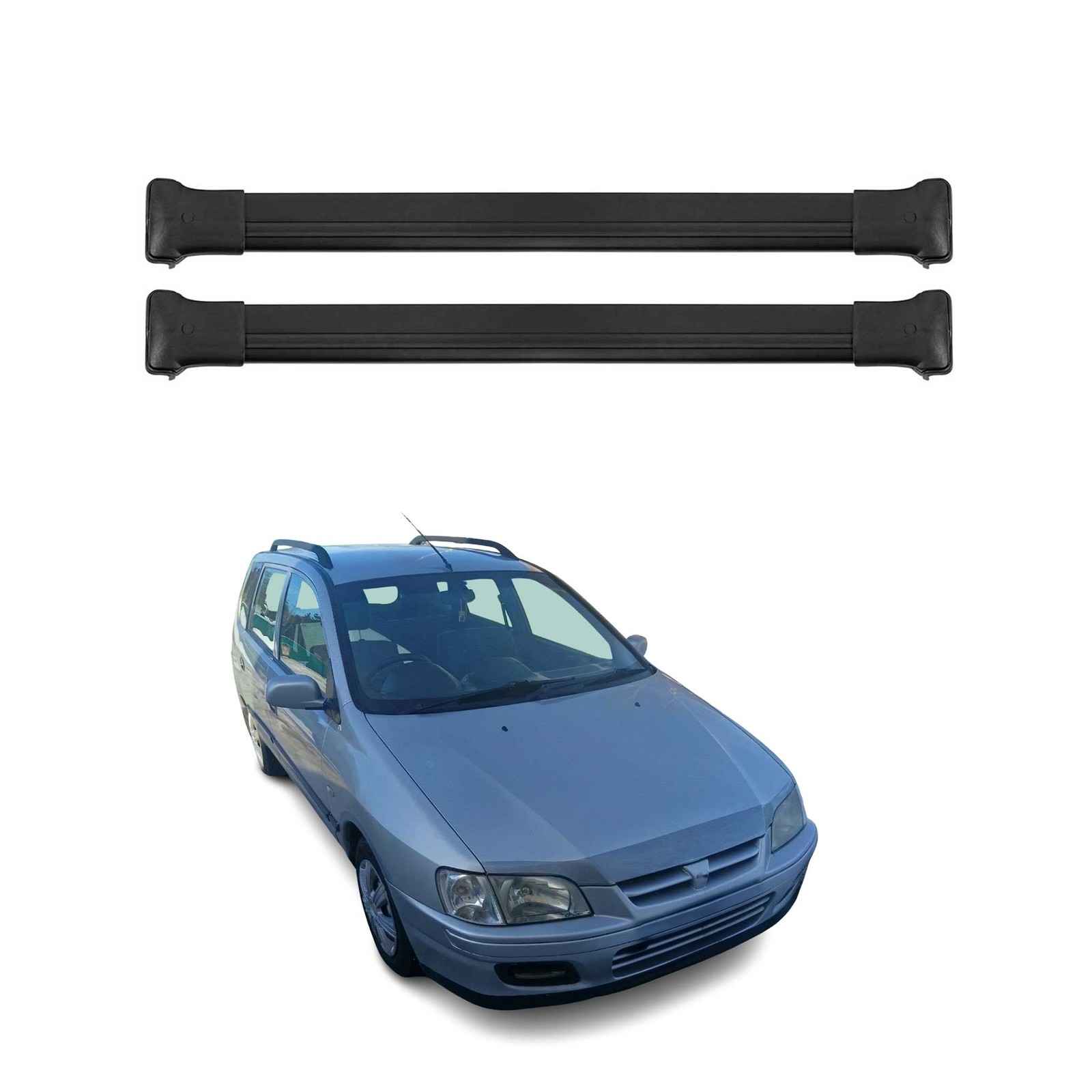 Barres de toit noires pour Mitsubishi Space Star 1999-2005