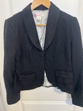 White House Black Market Tweed Blazer Jacket Office Siren Career Classy Size 14