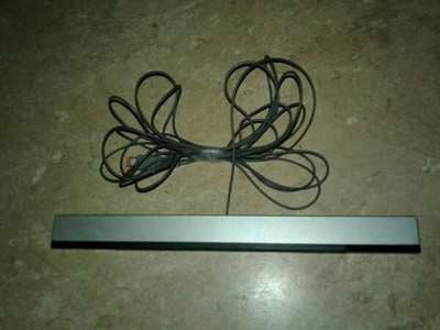 Official Sensor Bar Black Wired For Wii And Wii U Very Good 4803