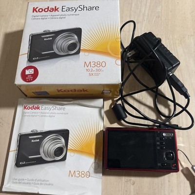 Kodak Digital Camera EasyShare M380 10.2MP Black Tested Red Never Used Has Box!