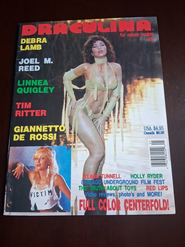 RARE - DRACULINA Magazine #19 - 1994 - Linnea Quigley - Holly Ryder - Debra Lamb