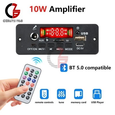 DC3.7-5V Digital Bluetooth Audio Amplifier Board 2*5W MP3 Decoder Board with Amp